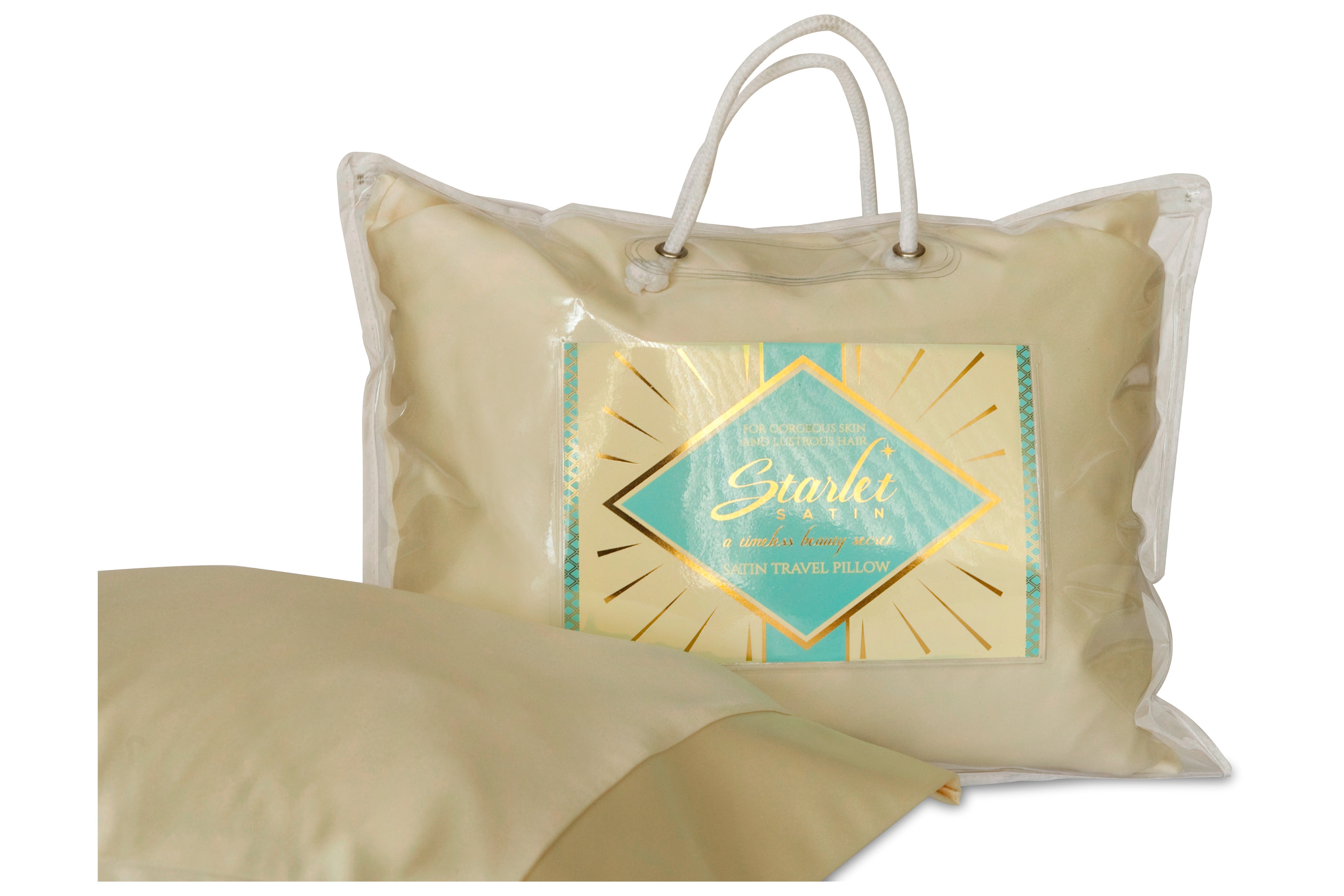 Satin travel sale pillow